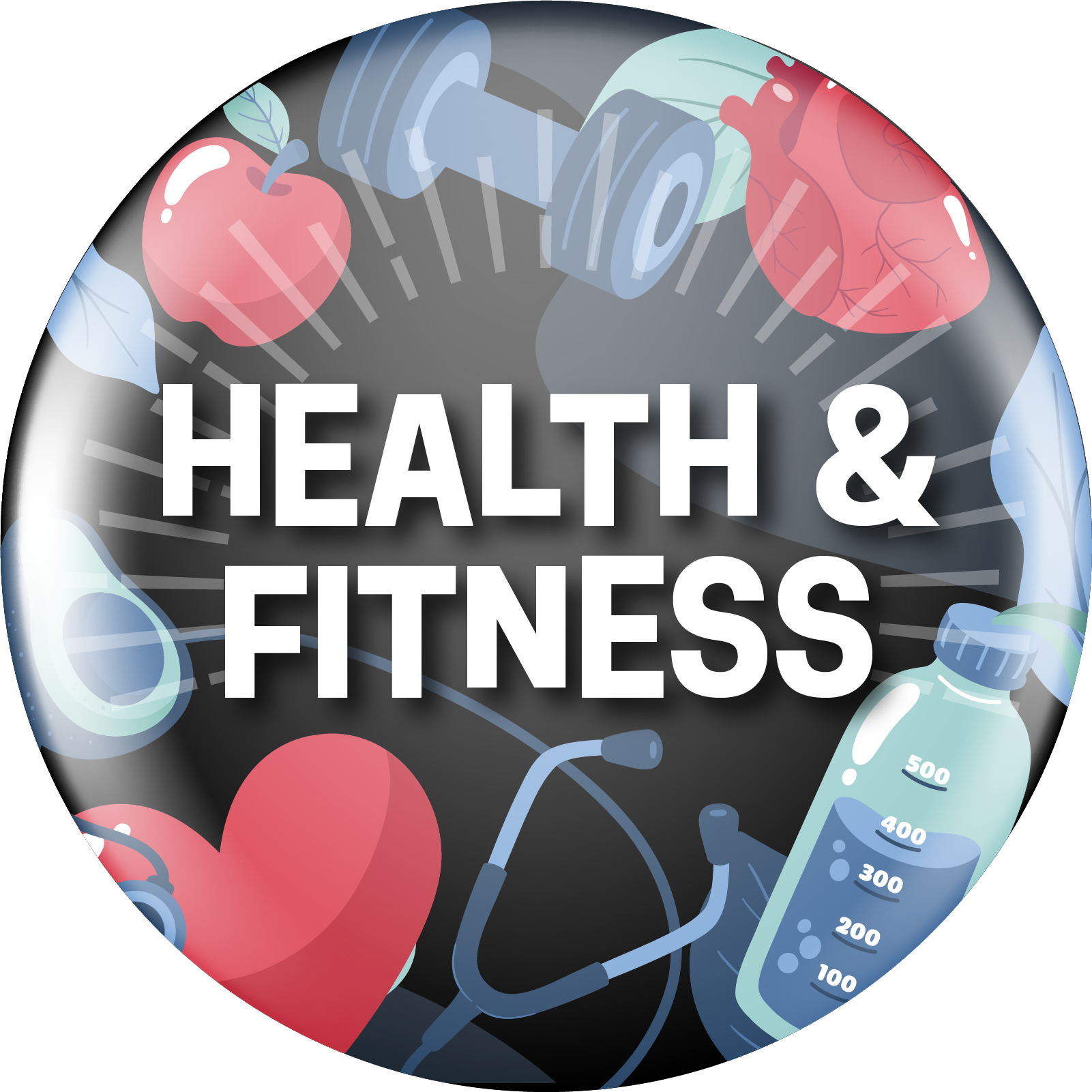 Health & Fitness Button