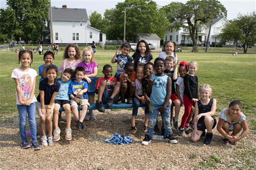 Kiddos at field day