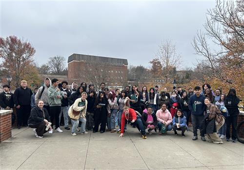 students on OU campus