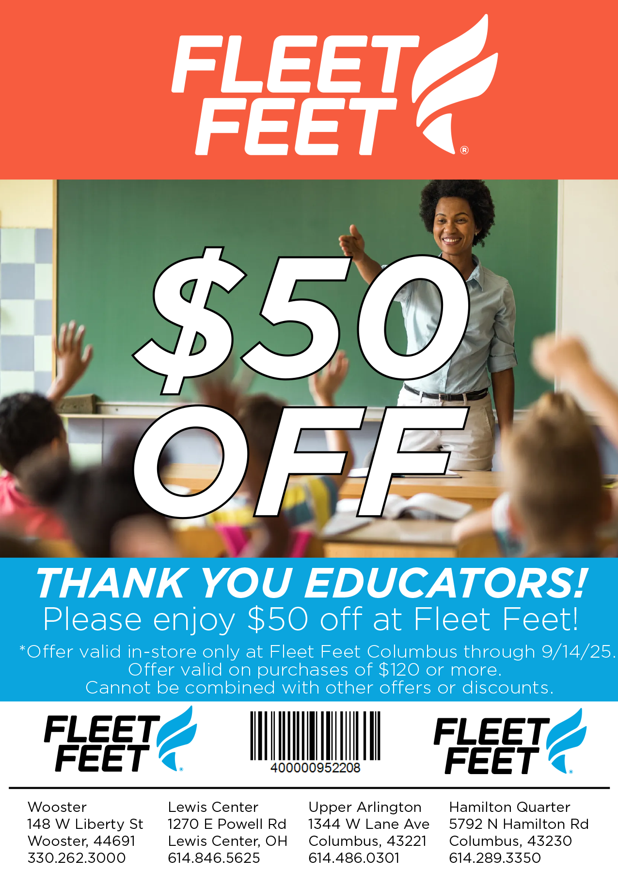 Fleet Feet Educator Discount