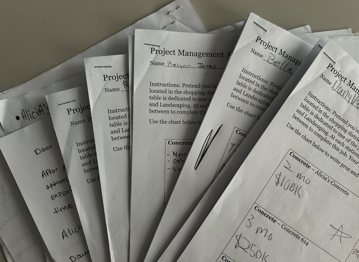  stack of papers