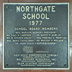 1977 Dedication Plaque 